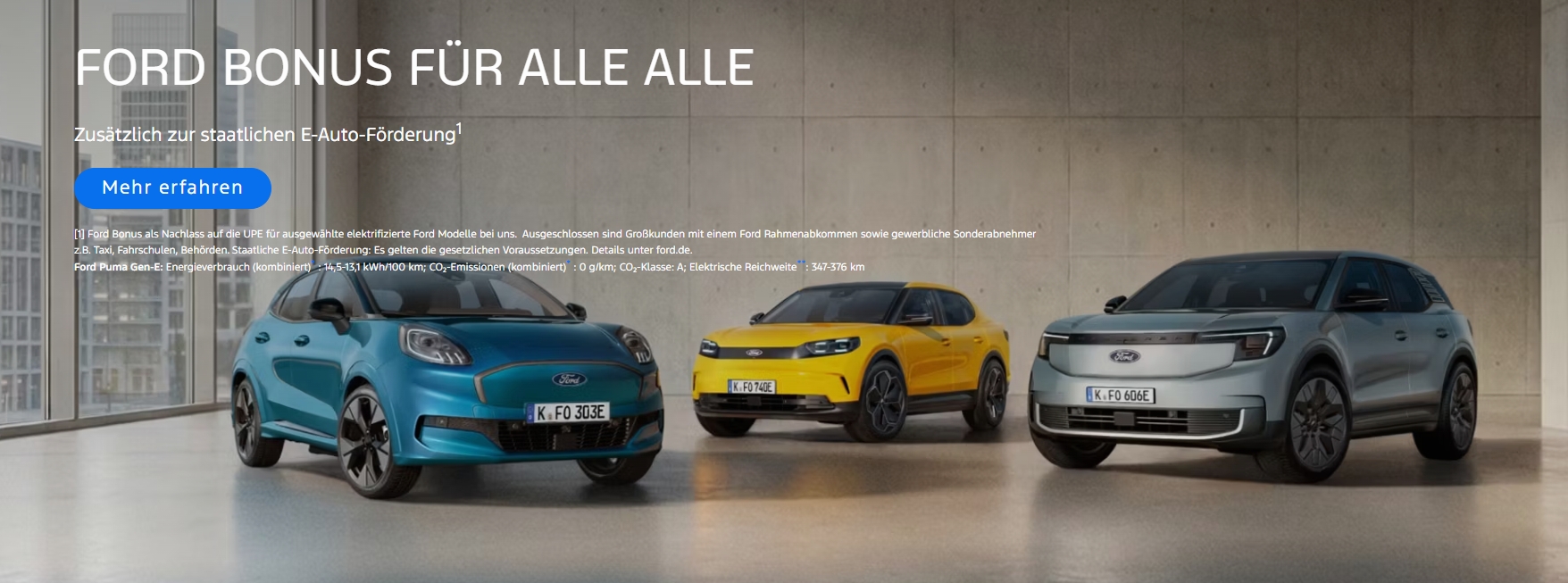 Ford Bonus für Alle Alle